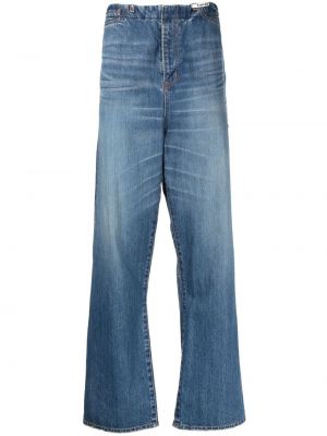 Avslappet flared jeans Maison Mihara Yasuhiro blå