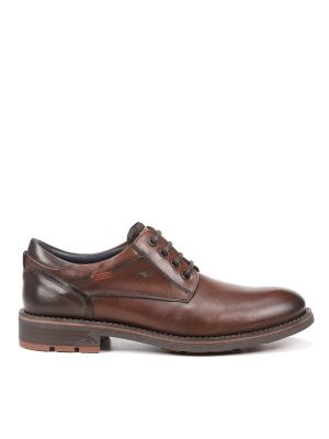 Кожаные туфли на шнуровке Fluchos коричневые