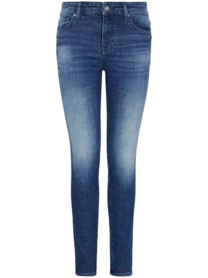 Skinny fit džinsai Armani Exchange mėlyna