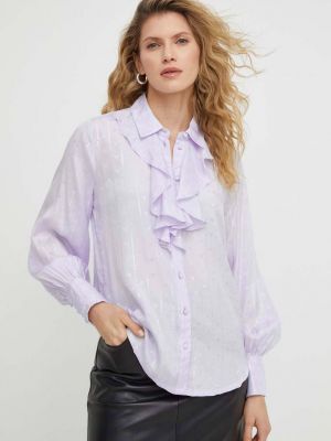 Košile Bruuns Bazaar fialová