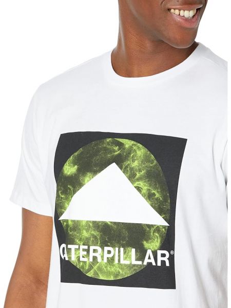 Хлопковая футболка из джерси Caterpillar белая