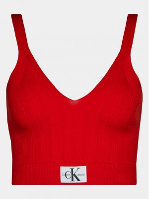 Top Calvin Klein Jeans rosso
