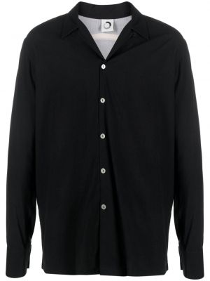 Βαμβακερό πουκάμισο με σχέδιο Endless Joy μαύρο
