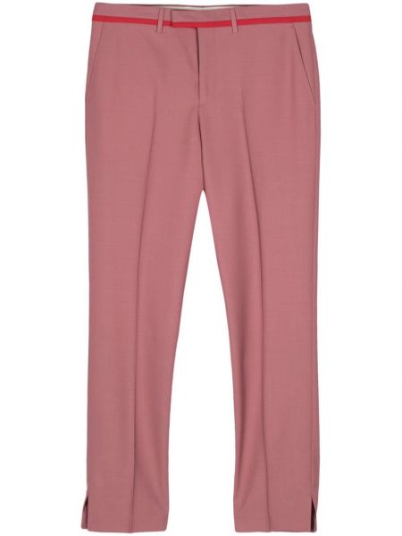 Pantaloni de lână Paul Smith roz