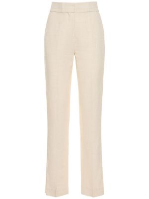 Pantalones de lana Jacquemus blanco
