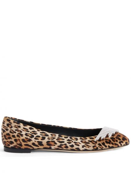 Nizki čevlji s potiskom z leopardjim vzorcem Giuseppe Zanotti