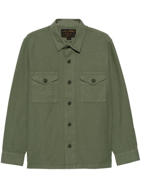 Памучна дълга риза Filson зелено
