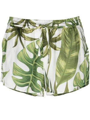 Pantalones cortos con estampado tropical Mc2 Saint Barth blanco