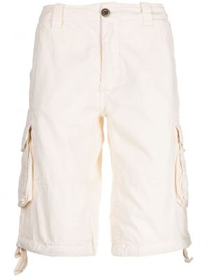 Shorts cargo en coton avec poches Alpha Industries blanc