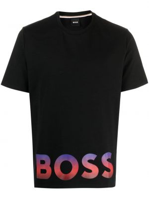 Tricou din bumbac cu gradient Boss negru