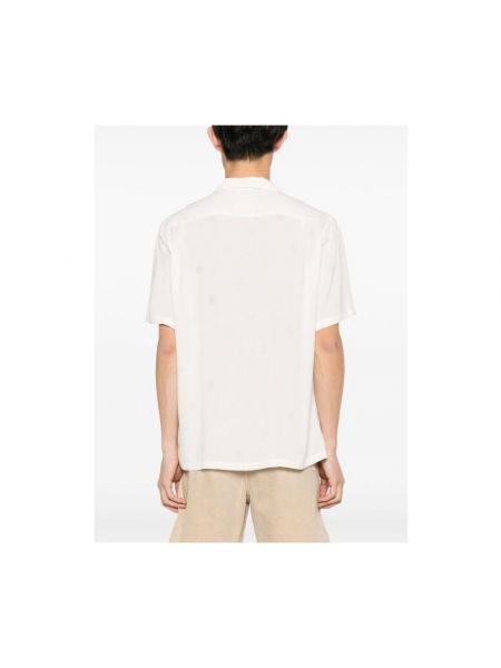 Koszula z krótkim rękawem flanelowa Portuguese Flannel biała