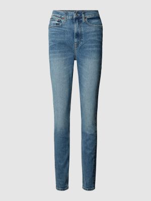 Jeansy skinny z kieszeniami z wysoką talią slim fit Polo Ralph Lauren niebieskie