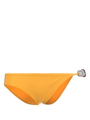 Low waist bikini mit kristallen Christopher Esber gelb