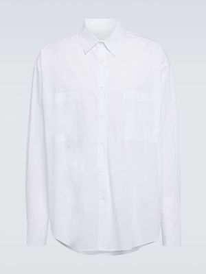 Βαμβακερό πουκάμισο The Frankie Shop λευκό