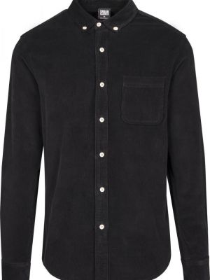Marškiniai kordinis velvetas Urban Classics Plus Size juoda