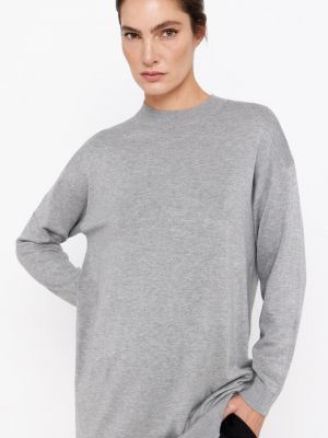 Длинный свитер Cortefiel серый