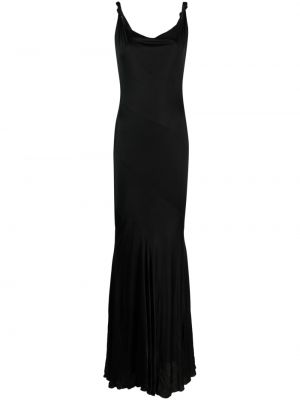 Сатенена вечерна рокля Blumarine черно