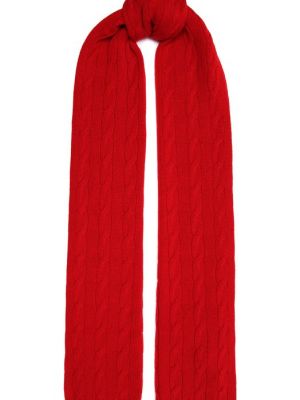 Кашемировый шарф Ralph Lauren красный