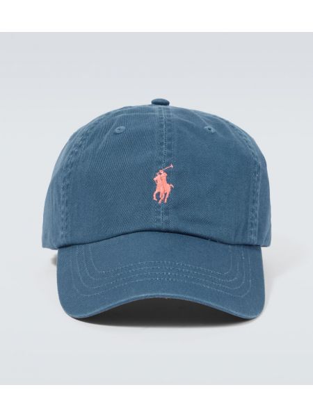 Cappello con visiera di cotone Polo Ralph Lauren blu