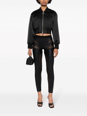 Transparenter leggings Versace Jeans Couture schwarz