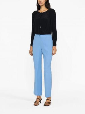 Rovné kalhoty Boutique Moschino modré