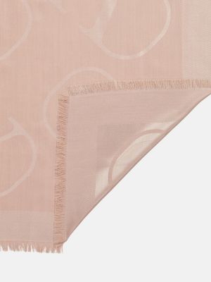 Pañuelo de tejido jacquard Valentino rosa