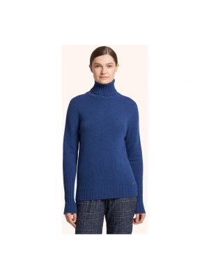 Sweter z kaszmiru z dżerseju Kiton niebieski