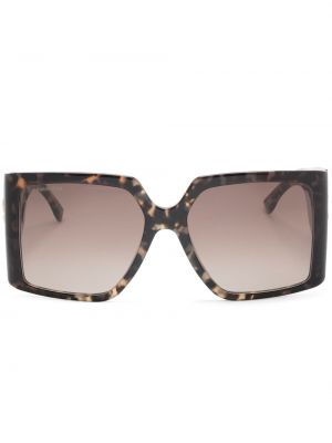 Okulary przeciwsłoneczne z nadrukiem w panterkę oversize Dsquared2 Eyewear