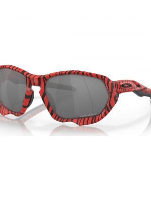 Тигровые очки солнцезащитные Oakley красные