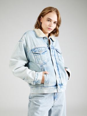 Džínsová bunda Calvin Klein Jeans béžová