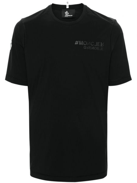 T-shirt de sport avec applique Moncler Grenoble noir