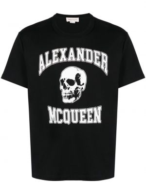 Памучна тениска с принт Alexander Mcqueen