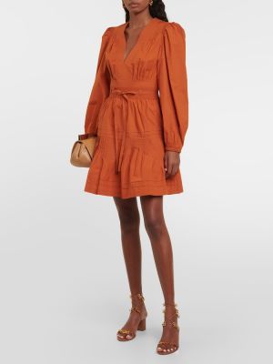 Памучна рокля Ulla Johnson оранжево