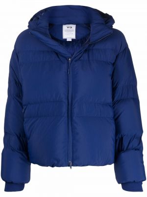 Hette zip lang jakke Y-3 blå