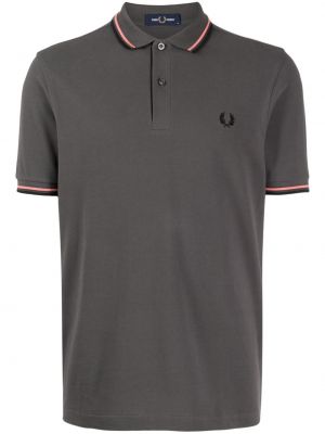 Tricou polo cu broderie Fred Perry verde