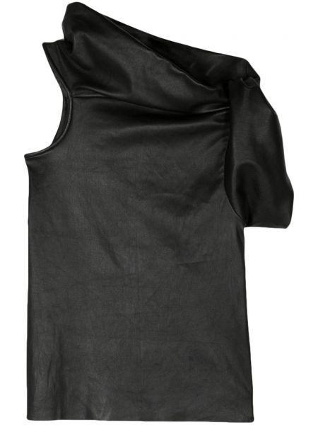 Ασύμμετρο πουκάμισο Rick Owens μαύρο