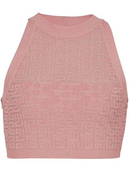 Örme atlet Balmain pembe