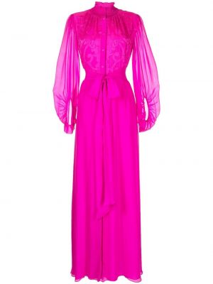 Вечерна рокля бродирана Sachin & Babi розово