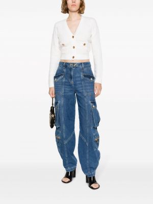 Skinny džíny s nízkým pasem Elisabetta Franchi modré