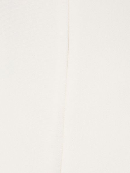 Sukienka mini z krótkim rękawem z krepy Valentino biała