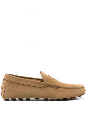Pantofi loafer din piele de căprioară Tod's maro