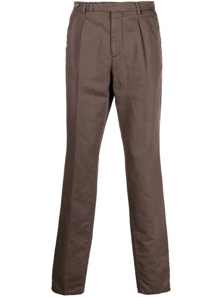Pantalones chinos slim fit Brunello Cucinelli marrón
