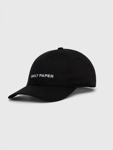 Βαμβακερό καπέλο Daily Paper μαύρο