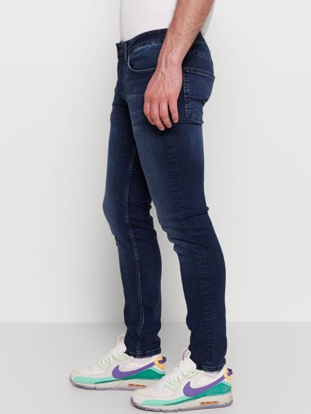 Jeansy skinny slim fit Pepe Jeans niebieskie