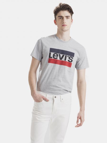 Raštuotas polo marškinėliai Levi's® pilka