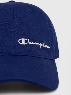 Хлопковая кепка Champion синяя