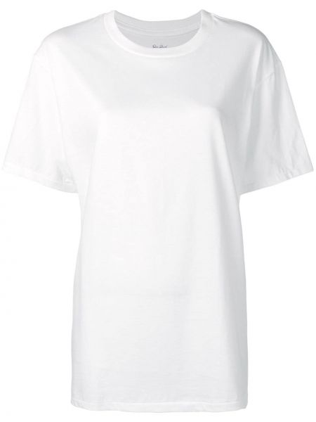 Bavlněné tričko s krátkými rukávy Julien David - bílá