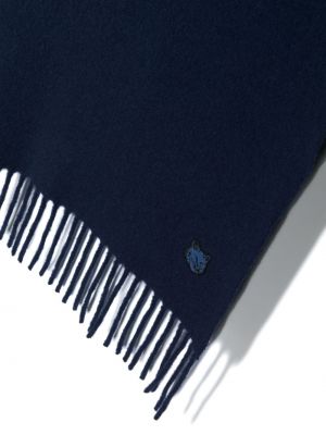 Echarpe en laine Maison Kitsuné bleu
