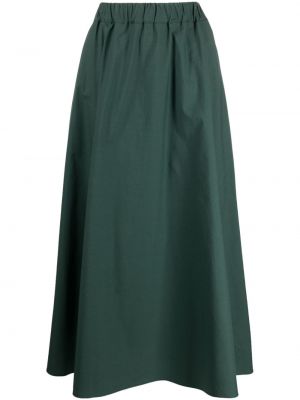 Pamučna maksi suknja P.a.r.o.s.h. zelena