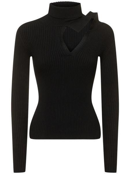 Body en tricot avec manches longues Y/project noir